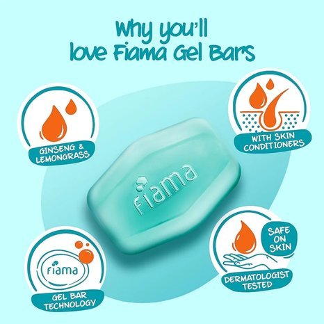 Fiama Men's Energizing Sport Gel Bar      125 g