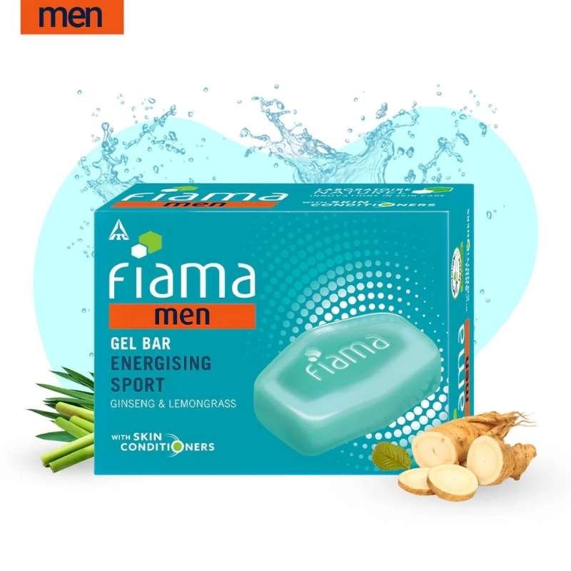 Fiama Men's Energizing Sport Gel Bar      125 g