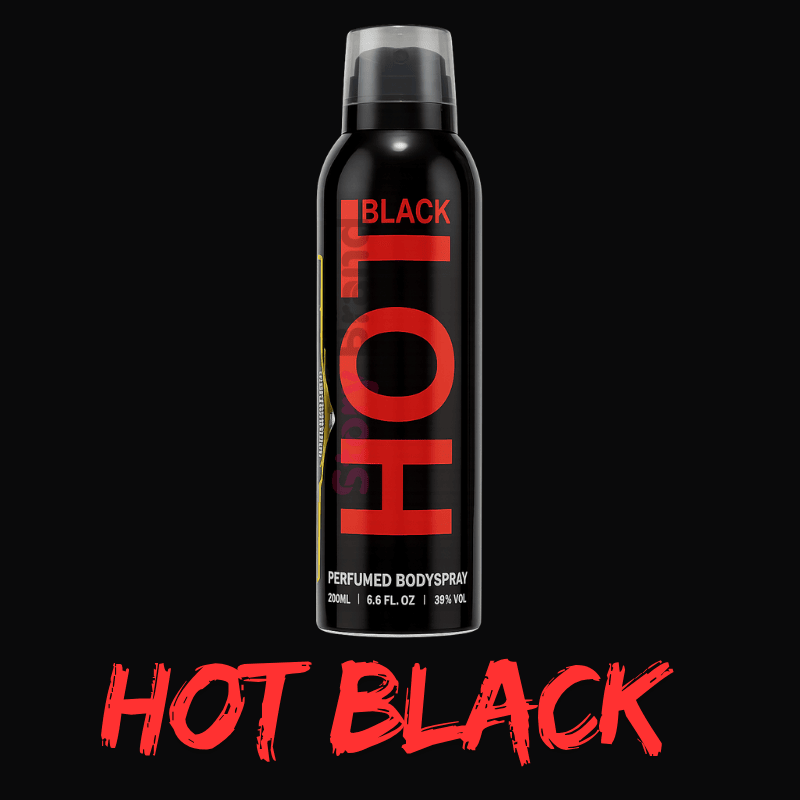 Hot Black Perfumed Body Spray  200ml