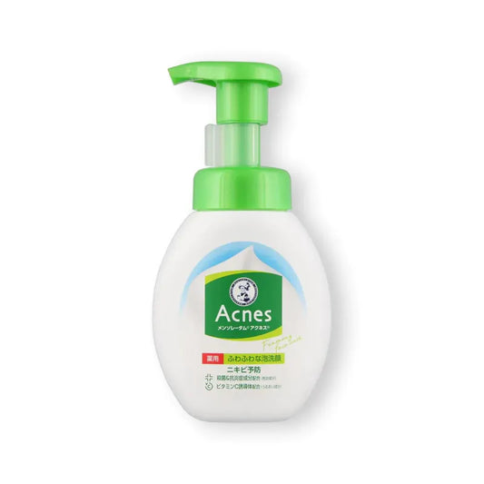 Rohto Mentholatum Acnes Fluffy Foam Face Wash Acne Cleanser 160ml