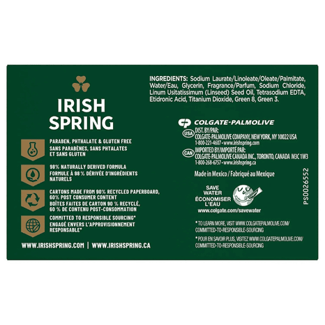 Irish Spring Original Deodorant Soap 113g