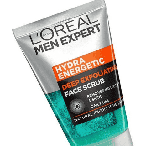 LOreal Men Hydra Energetic Deep Exfoliating Face Scrub 100ml