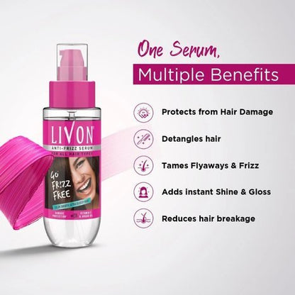 Livon Anti Frizz All Hair Serum 100ml