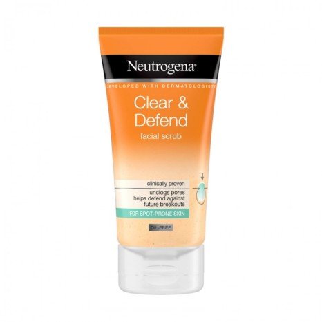 Neutrogena Clear and Defend Facial Scrub (150ml)