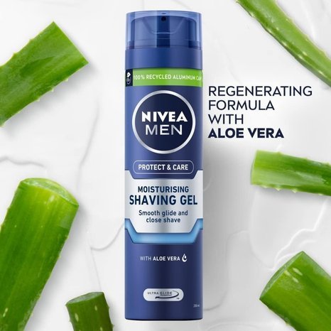 Nivea Men Protect And Care Moisturising Shaving Gel with Aloe Vera  200ml