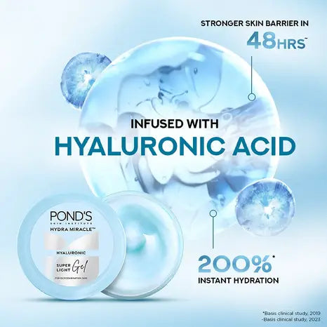 POND'S Super Light Gel Hyaluronic and Vitamin E Moisturiser  200ml