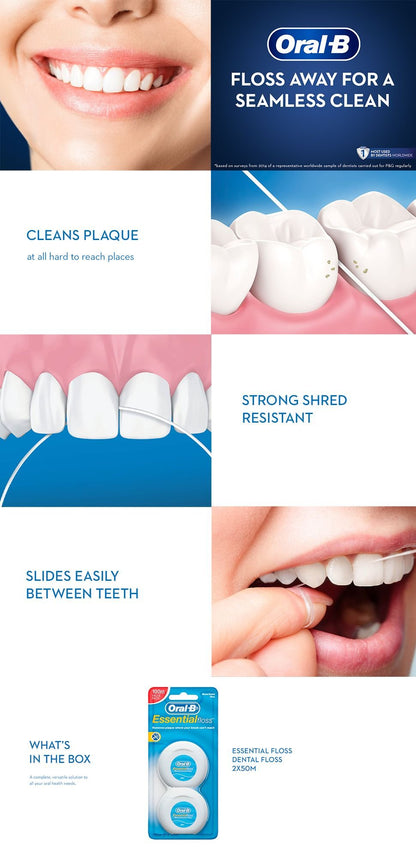 Oral-B Essential Floss No Wax Dental Floss