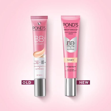 Ponds BB+ Cream Instant Spot Coverage + Light Make-up Glow Ivory (18gm)