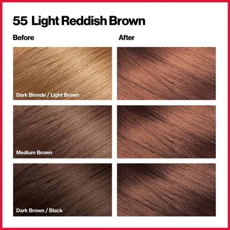 Revlon ColorSilk Beautiful Colo 55 Light Reddish Brown