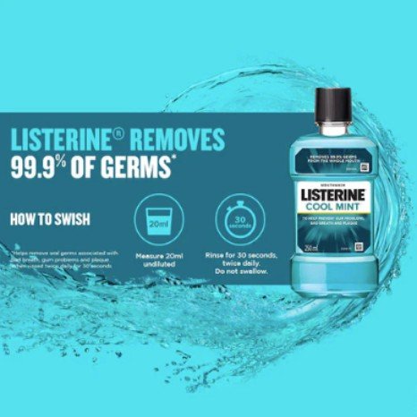 Listerine Cool Mint Mouth Wash  250 ml