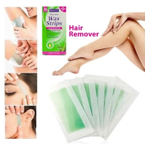 Beauty Formulas Hair Removal Wax Strips - Face & Bikini Line (36 Strips)