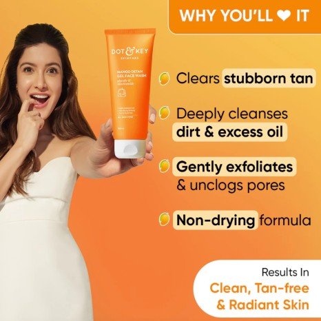 Dot and Key Mango Detan Gel Facewash 100ml
