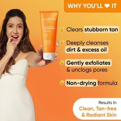 Dot and Key Mango Detan Gel Facewash 100ml
