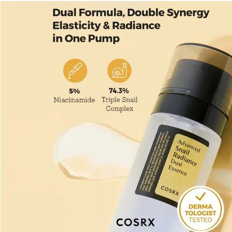 Cosrx Advanced Snail Radiance Dual Essence (80ml)