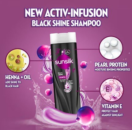 Sunsilk Black Shine Shampoo    300ml