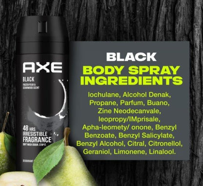 AXE Black Body Spray Deodorant 150ml