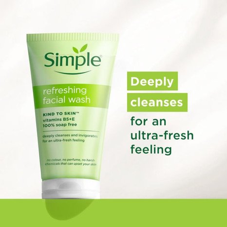 Simple Kind to Skin Refreshing Facial Wash Gel 150ml