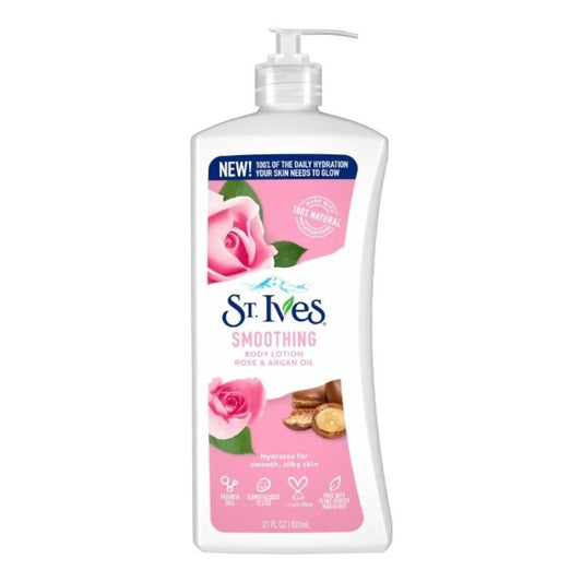 St. Ives Smoothing Body Lotion Rose & Argan Oil   621ml