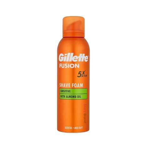 Gillette Fusion Shave Foam Sensitive with Almond Oil – 250ml