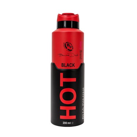 Hot Black Body Spray for Men 200ml