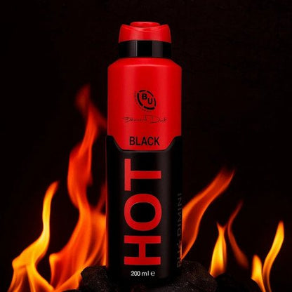 Hot Black Body Spray for Men 200ml