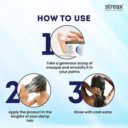 Streax Professionals Smooth & Shine Masque Normal Dry and Frizzy Hair (500gm)