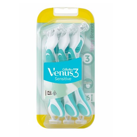 Gillette Venus 3 Sensitive  Value Pack (6 Razors)
