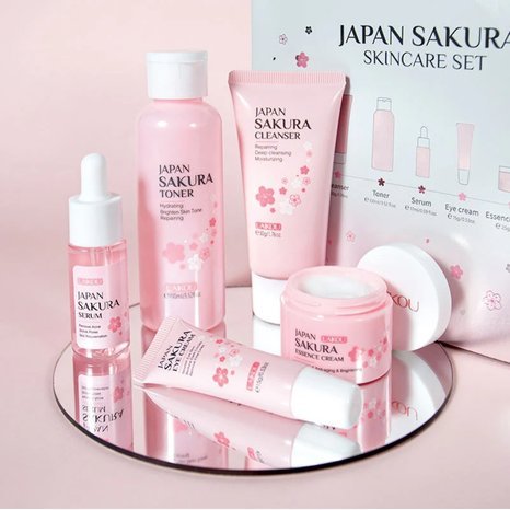 LAIKOU Japan Sakura 5 Pieces Skincare Set