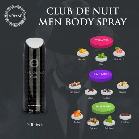 Armaf Club De Nuit Men Body Spray – 200ml