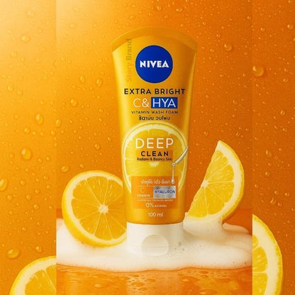 NIVEA Extra Bright C & HYA Vitamin Wash Foam – 100ml
