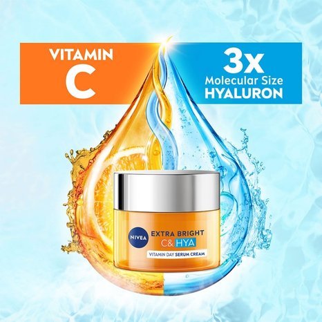 NIVEA Extra Bright C & HYA Vitamin Day Serum Cream (SPF30) 50ml