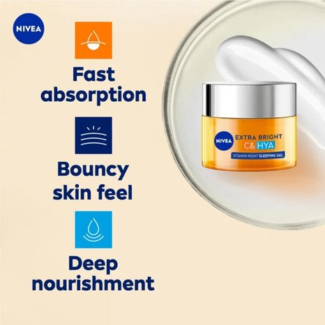 NIVEA Extra Bright C & HYA Vitamin Day Serum Cream (SPF30) 50ml