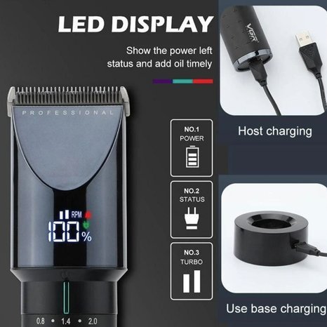 VGR V-698 Professional Hair Clipper Trimmer