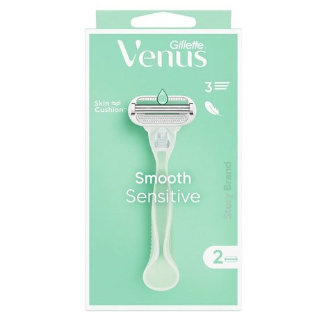 Gillette Venus Smooth Sensitive Razor – 2 Blades