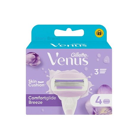 Gillette Venus Comfortglide Breeze Refills Pack – 4 Cartz