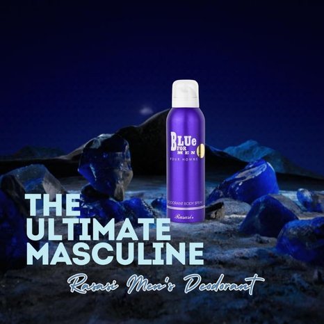 Rasasi Blue for Men Deodorant Body Spray 200ml