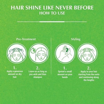 Vatika Nourish & Protect Styling Hair Cream With Almond, Olive, Henna - 140ml