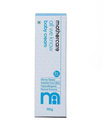 Mothercare All We Know Baby Cream (0+Months) 100g