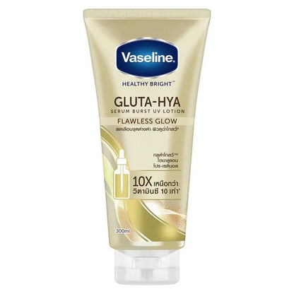 Vaseline Gluta-Hya Serum Burst Uv Lotion Flawless Glow 300ml