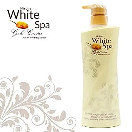 Mistine White Spa UV White Body Lotion Gold Caviar 400ml