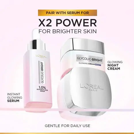 LOreal Glycolic Bright Glowing Night Cream 50ml