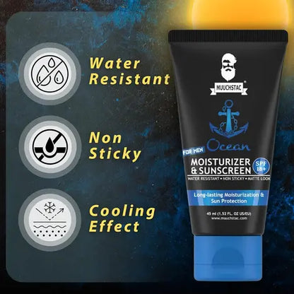 Muuchstac Ocean Moisturizer & Sunscreen SPF18+   45ml