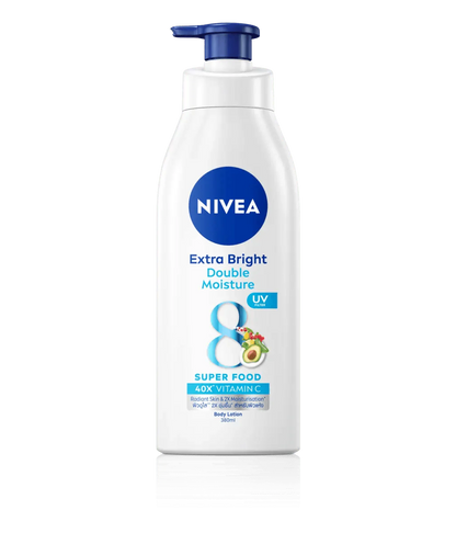 Nivea Extra Bright Double Moisture Super Food Body Lotion - 550ml