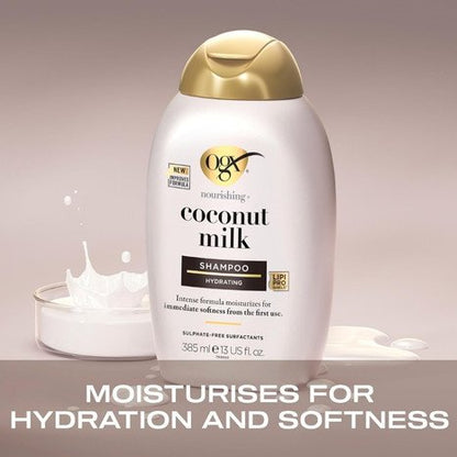 OGX Nourishing Coconut Milk Hydrating Shampoo    385ml