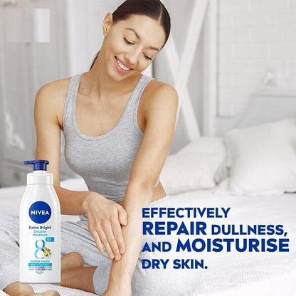 Nivea Extra Bright Double Moisture Super Food Body Lotion - 550ml
