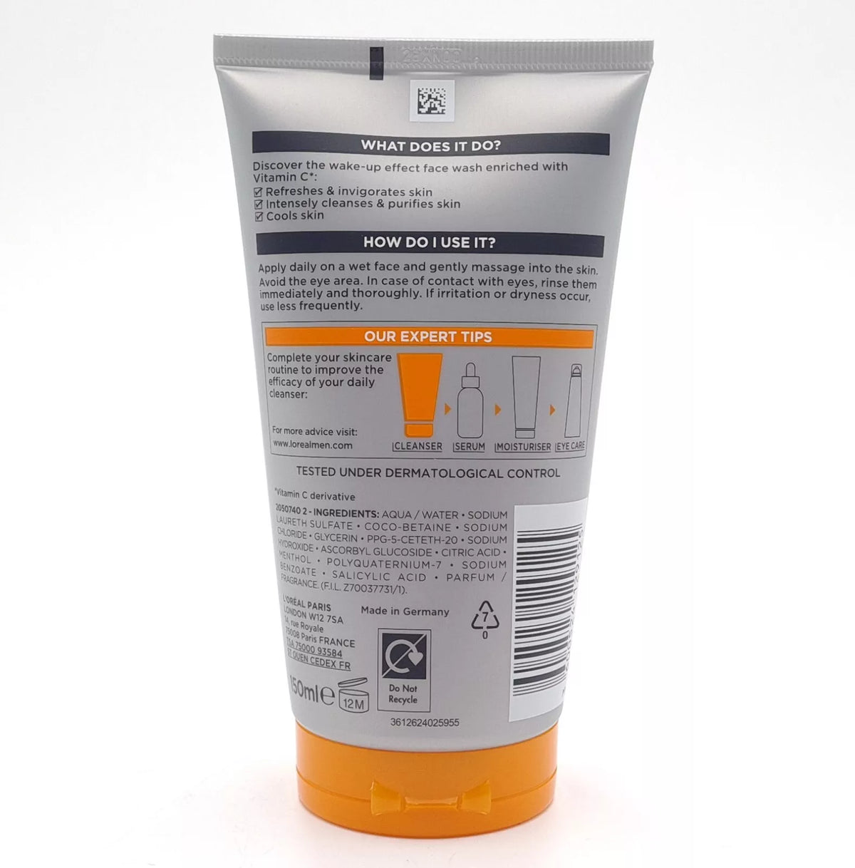 LOreal Hydra Energetic Wake Up Effect XL Face Wash 150ml