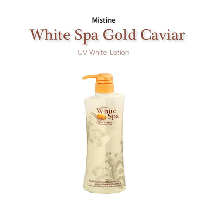 Mistine White Spa UV White Body Lotion Gold Caviar 400ml