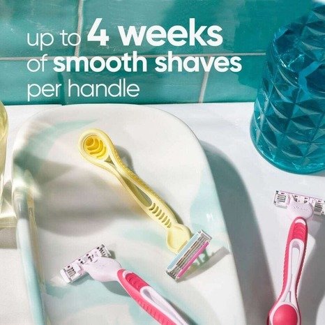 Gillette Venus 3 Dragonfruit Women's Razors, (4s)