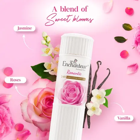 Enchanteur Romantic Perfumed Talc 125g storybrand1