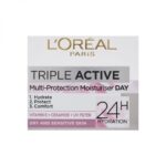 LOreal Triple Active Dry and Sensitive Skin 24H Hydration Day Cream (50ml)
